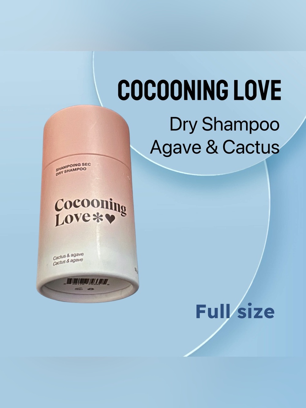 🇨🇦🆕NWOB - COCOONING LOVE | FULL | Dry Shampoo Agave & Cactus No Plastic